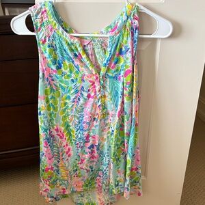 Lilly Pulitzer Colorful Floral Tank Top